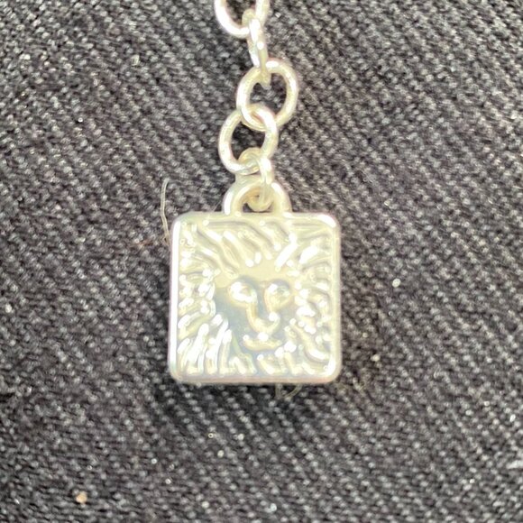 Anne Klein Silver Toned Graduated O ring Link Necklace 16"+3", 19.6g #393 - Picture 5 of 5